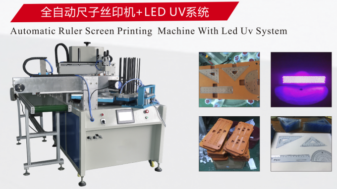 máquina de impressão automática da tela da régua